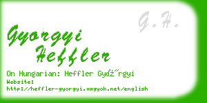 gyorgyi heffler business card